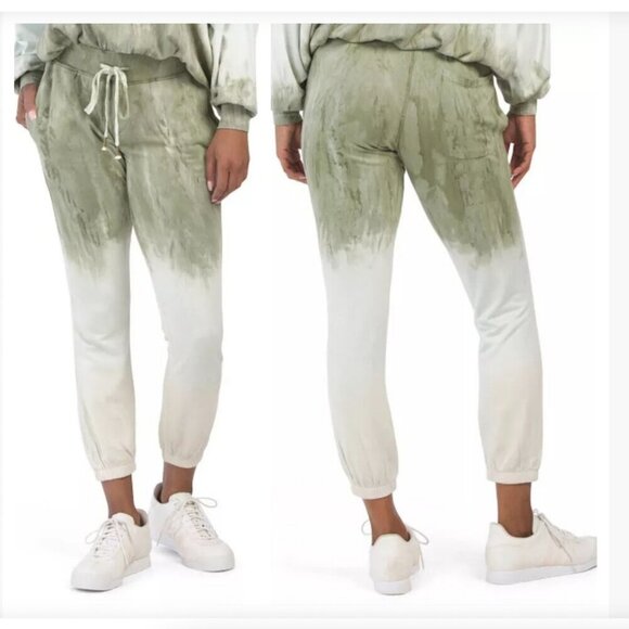 YOUNG, FABULOUS & BROKE Juliette Joggers Green Ombré - Picture 1 of 6